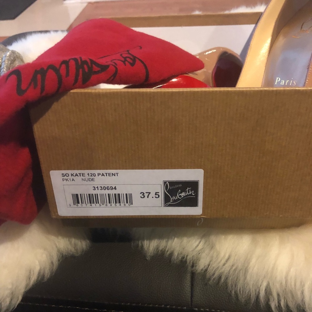 Christian Louboutin so kate nude pumps RED BOTTOMS